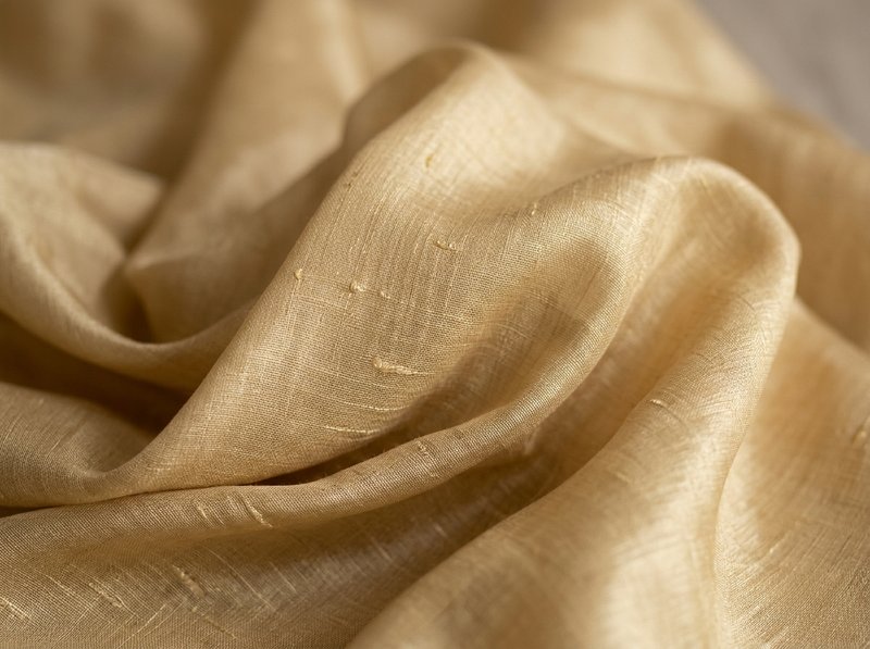 Silk and Chanderi Cloth Material Rolls and Folds